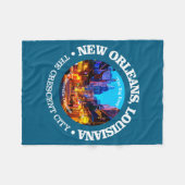 New Orleans Steden Fleece Deken (Voorkant (Horizontaal))