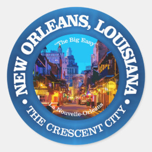 New Orleans (steden) Ronde Sticker