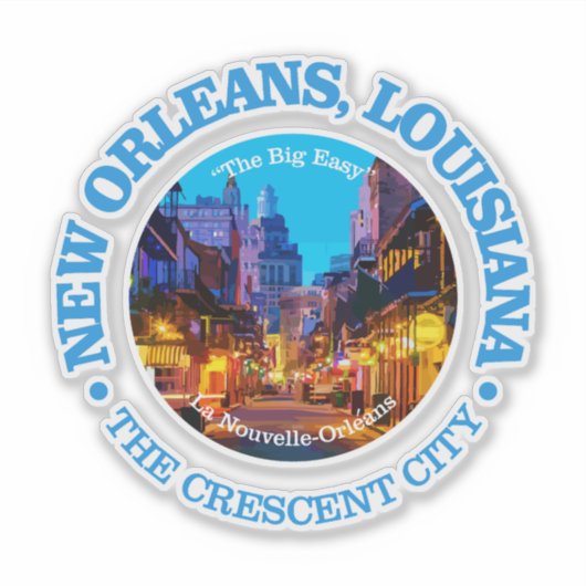 New Orleans (steden) Sticker (Voorkant)