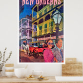 New Orleans, stel op wandeling Poster (Keuken)