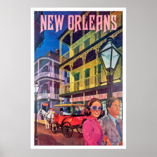 New Orleans, stel op wandeling Poster