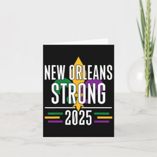 New Orleans Sterk 2025 Eenheid Fleur De Lis Mardi Kaart