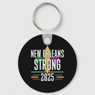 New Orleans Sterk 2025 Eenheid Fleur De Lis Mardi Sleutelhanger