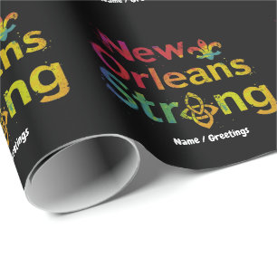 New Orleans Sterk 2025 Inspirerende NOLA Trots Cadeaupapier