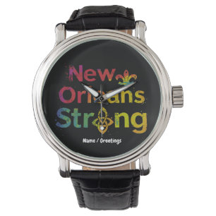 New Orleans Sterk Inspirerende NOLA Trots  Horloge