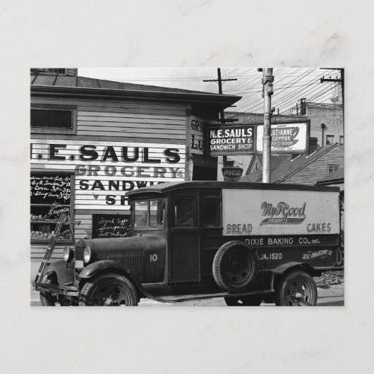 New Orleans straathoek Louisiana Briefkaart (Voorkant)