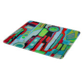 New Orleans Street 6 x 7 deco glazen snijplank (Hoek)