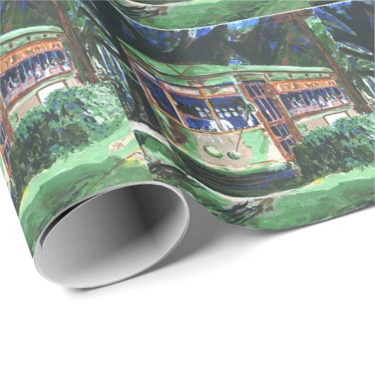 New Orleans Street Car Cadeaupapier (Rol Hoek)