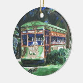 New Orleans Street Car Keramisch Ornament (Links)