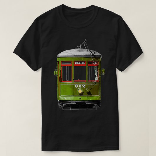 New Orleans Street Car T-shirt (Design voorkant)