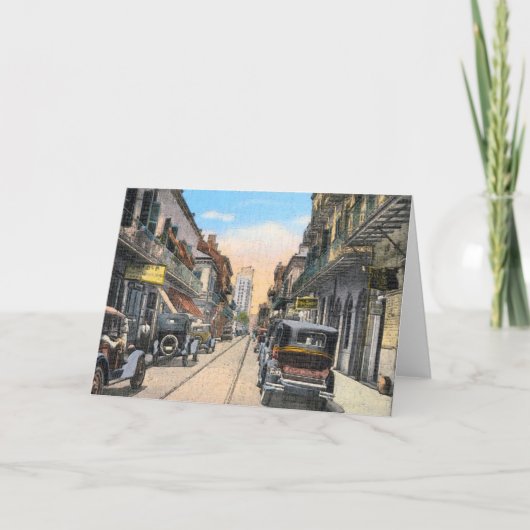 New Orleans Street Feestdagen Kaart (Voorkant)