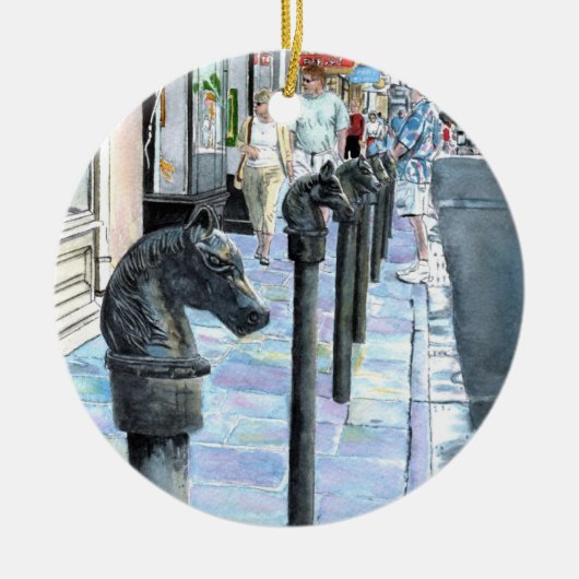 New Orleans Street Keramisch Ornament (Voorkant)