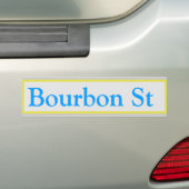 New Orleans Street Name Tegels, getallen, bewerken Bumpersticker (Op auto)