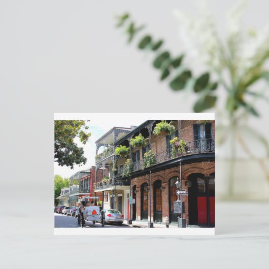 New Orleans Street Scene Briefkaart (Staand voorkant)