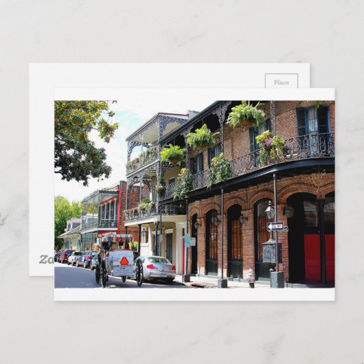 New Orleans Street Scene Briefkaart (Voorkant / Achterkant)