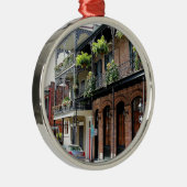 New Orleans Street Scene Metalen Ornament (Rechts)