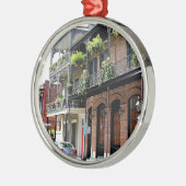 New Orleans Street Scene Metalen Ornament (Links)