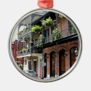 New Orleans Street Scene Metalen Ornament