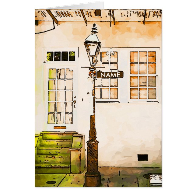 New Orleans Street Sign., geef naam uit (Voorkant)