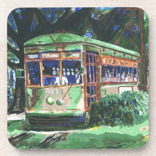New Orleans Streetcar Bier Onderzetter (Voorkant)