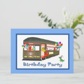 New Orleans Streetcar Birthday Uitnodigingen (Staand voorkant)