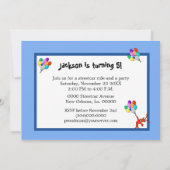 New Orleans Streetcar Birthday Uitnodigingen (Achterkant)