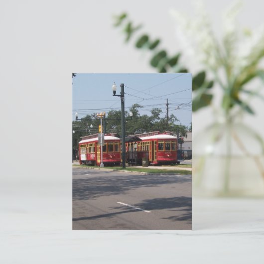 New Orleans Streetcar Briefkaart (Staand voorkant)