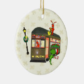 New Orleans Streetcar Crawfish Gator Ornament (Rechts)