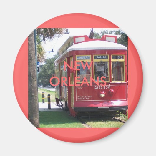 New Orleans Streetcar Magneet (Voorkant)