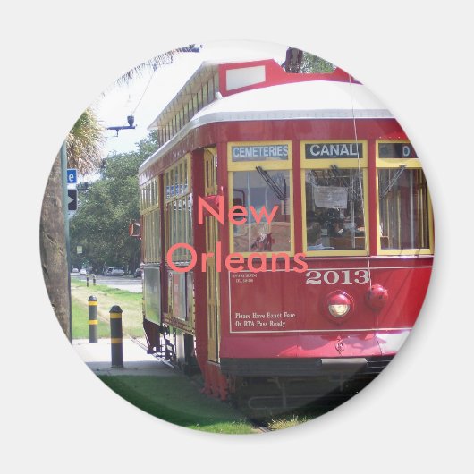 New Orleans Streetcar Magneet (Voorkant)