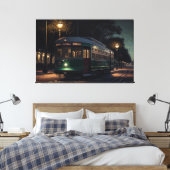 New Orleans Streetcar, New Orleans, NOLA Canvas Afdruk (Insitu (Slaapkamer))