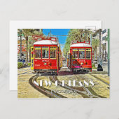 New Orleans Streetcars Briefkaart (Voorkant / Achterkant)