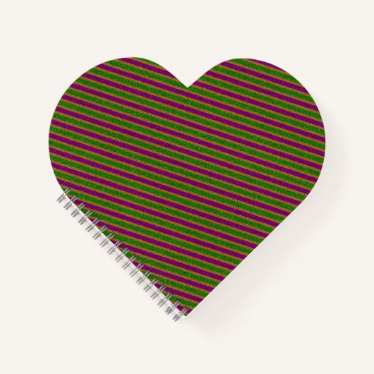 New Orleans Stripe Glitter Notitieboek (Voorkant)