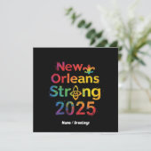 New Orleans Strong 2025 Inspirerende NOLA Pride Kaart (Staand voorkant)