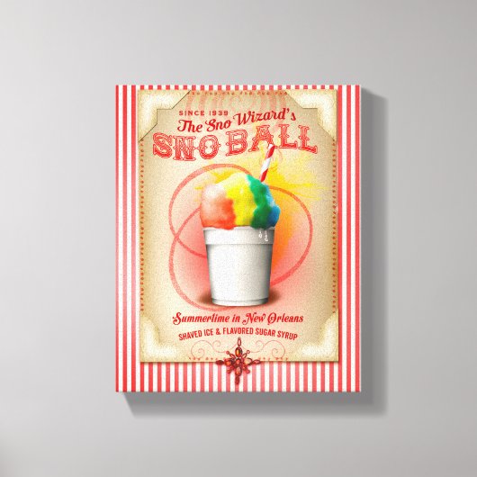 New Orleans Summertime Sneeuwbal Canvas Afdruk (Voorkant)
