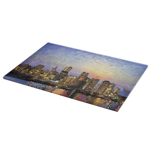 New Orleans Sunset Snijplank (Hoek)