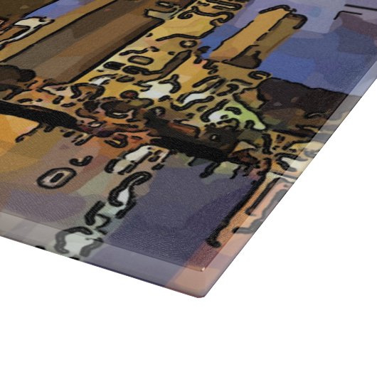 New Orleans Sunset Snijplank (Hoek)