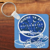 New Orleans Symbols French Quarter Meter Hoesje Ma Sleutelhanger (Voorkant)