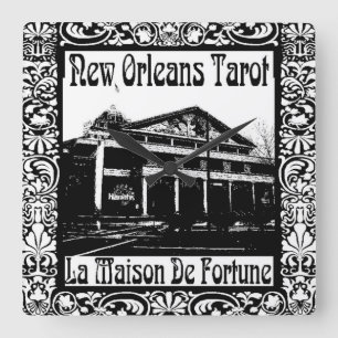 New Orleans Tarot, La Maison de Fortune Vierkante Klok