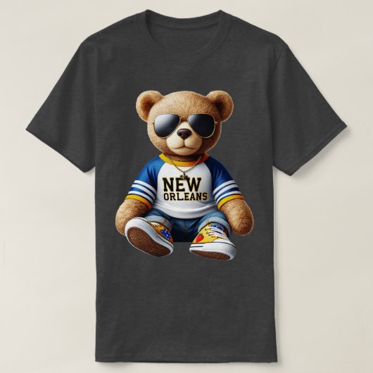 New Orleans Teddy Bear T-shirt (Design voorkant)