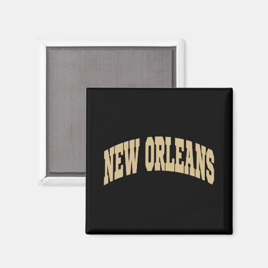 New Orleans - Throwback Design - Clic  Magneet (Voorkant / Achterkant)