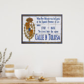 New Orleans Toulouse St Tegel Mural Poster (Keuken)