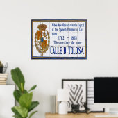 New Orleans Toulouse St Tegel Mural Poster (Thuiskantoor)