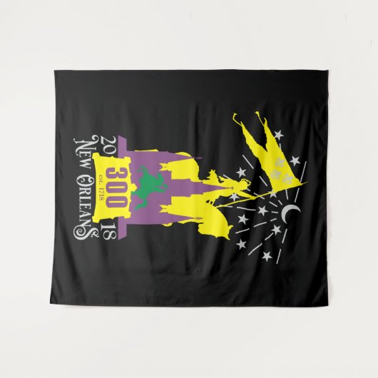 New Orleans Tricentennial 300th Jubileum Wandkleed (Voorkant (horizontaal))