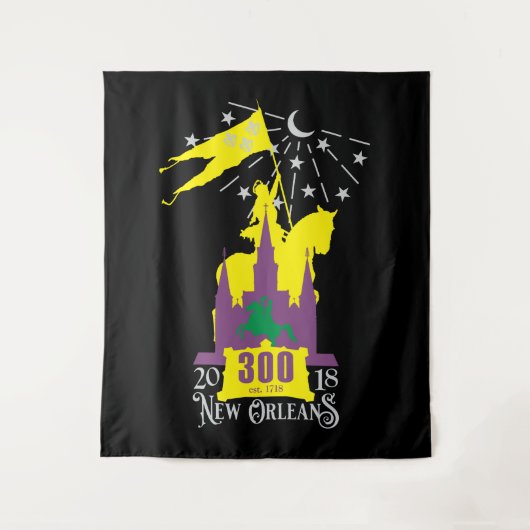 New Orleans Tricentennial 300th Jubileum Wandkleed (Voorkant)