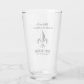 New Orleans Trip Bachelor Party Favor Beer Pint Glas (Achterkant)