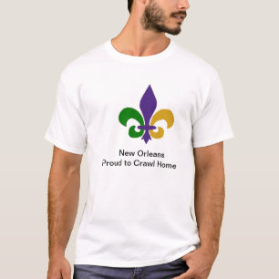 New Orleans. Troebel om het shirt van de Mannen va