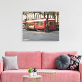 New Orleans Trolley Canvas Print (Insitu (Woonkamer))