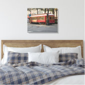 New Orleans Trolley Canvas Print (Insitu (Slaapkamer))