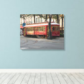 New Orleans Trolley Canvas Print (Insitu (Houten vloer))